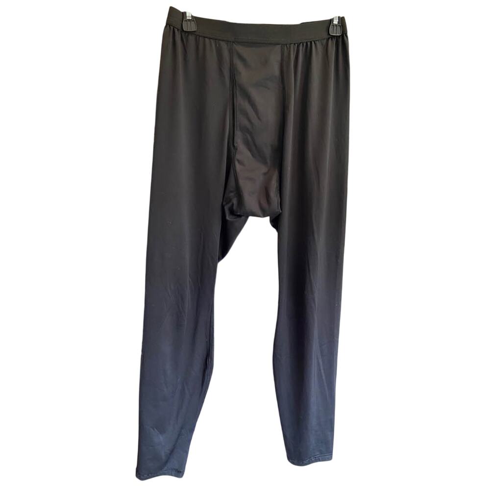 Polartec Mens medium black silkweight leggings performance activewear